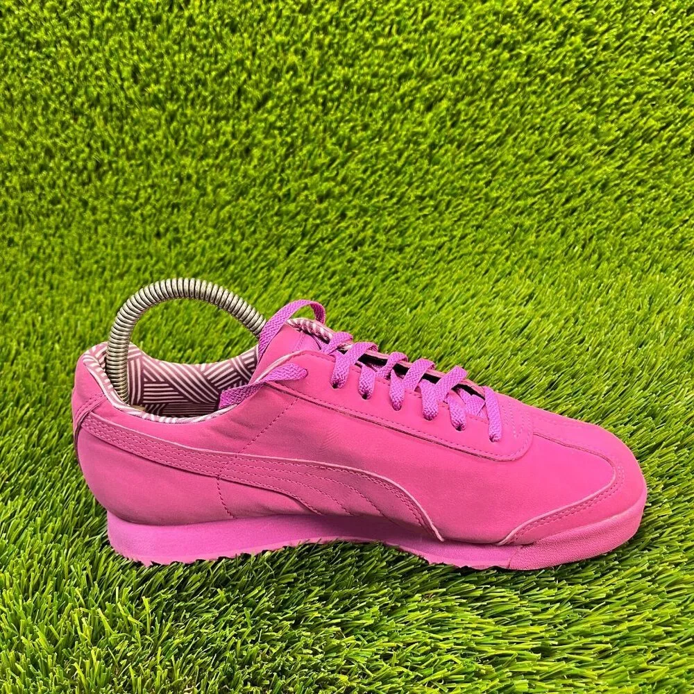 Puma Roma Nm Girls‎ Size 6Y Pink Running Casual Walking Shoes Sneakers